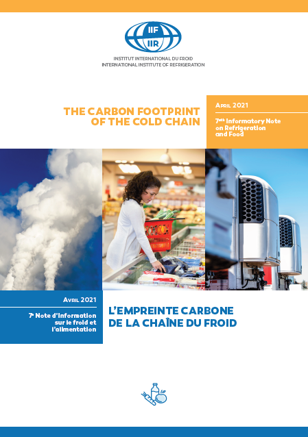 Cover of the Informatory Note on the Carbon footprint of the cold chain